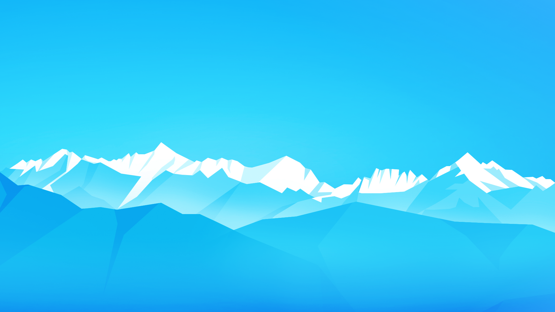 General 1920x1080 mountains sky abstract nature landscape digital art cyan cyan background vector blue